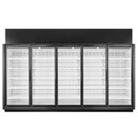 True TRM5M-NN-BLK-WHT-1BLKLLLLL-4 159-Inch 5-Door Glass Merchandiser Refrigerator