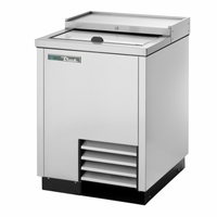 True Refrigeration TD-24-7-S-HC 24.5-Inch Stainless Steel Slide-Lid Bottle Cooler