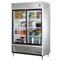 True TSD-47G-HC-LD 54-Inch Reach-In Refrigerator with 2 Glass Sliding Doors
