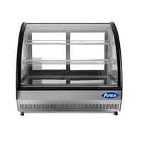 Atosa CRDC-35 3.5 Cu. Ft. Curved Glass Countertop Refrigerated Display Case