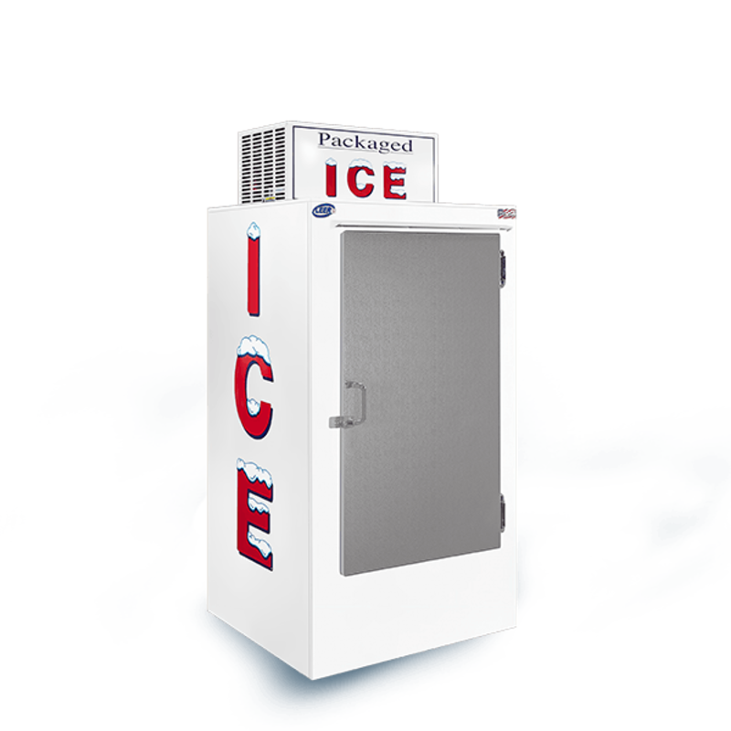 Leer L030UCSP 36" Commercial Outdoor Ice Storage Merchandiser