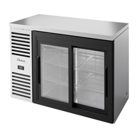 True Refrigeration TBR48-RISZ1-L-S-11-1 48" Sliding Glass Door Back Bar Refrigerator