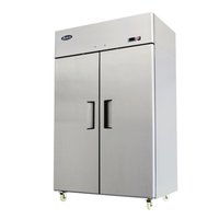 Atosa MBF8005GR 51.75-Inch Two-Section Solid Door Reach-In Refrigerator, 43.2 Cu. Ft.