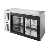 True TBR60-PTSZ1-L-S-11-11-1 60-Inch Stainless Steel Pass-Through Refrigerated Back Bar Cabinet
