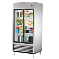 True TSD-33G-HC-LD 39.5-Inch Double Sliding Glass Door Commercial Refrigerator
