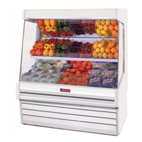 Howard-McCray SC-OM30E-6L-S-LED 75-Inch Stainless Steel Open Meat Display Case