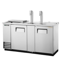True TDD-3CT-S-HC 69-Inch Stainless Steel Club Top Draft Beer Dispenser, 3-Keg Capacity