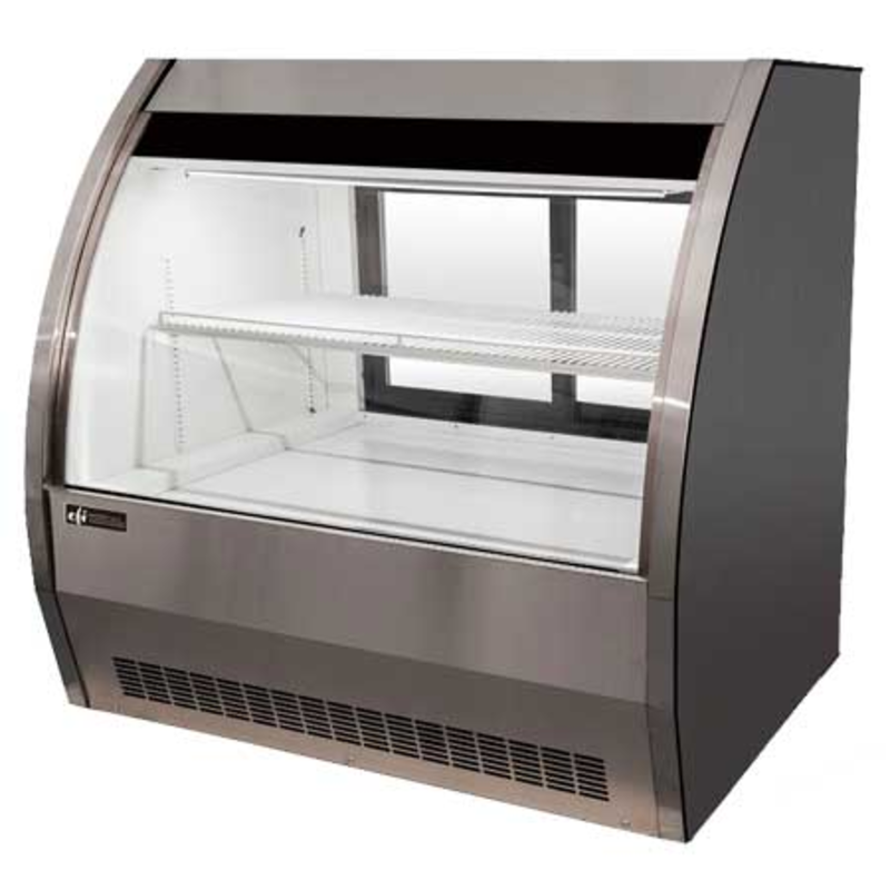 EFI CDC-1200S Curved Glass Refrigerated Deli Display Case, 47.2" Width