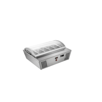EFI FGCM-5P 38.5" Stainless Steel Countertop Gelato Display Freezer