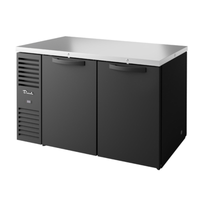 True Refrigeration TBR60-PTSZ1-L-B-SS-SS-1 60-Inch Pass-Through Solid Door Back Bar Cooler