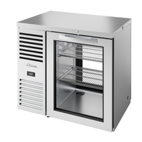 True Refrigeration TBR36-PTSZ1-L-S-G-G-1 36-Inch Glass Door Pass-Through Bar Cooler
