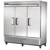 True T-72F-HC 78.13-Inch Three-Section Solid Door Commercial Freezer