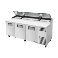 True Refrigeration TPP-AT2-93-HC 93-Inch Solid Door Pizza Preparation Table
