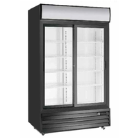 Réfrigérateur commercial à portes coulissantes en verre double EFI C2S-45GD de 44,5 pouces, 42 pi³