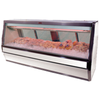 Howard-McCray SC-CFS40E-8-LED 100.5-Inch Straight Glass Seafood and Poultry Case