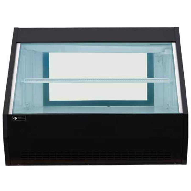 EFI CDS-1200B 47.2-Inch Black Straight Glass Refrigerated Deli Showcase
