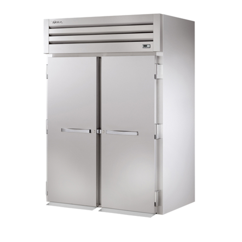 True Refrigeration 68-Inch Two-Section Solid Door Roll-In Freezer