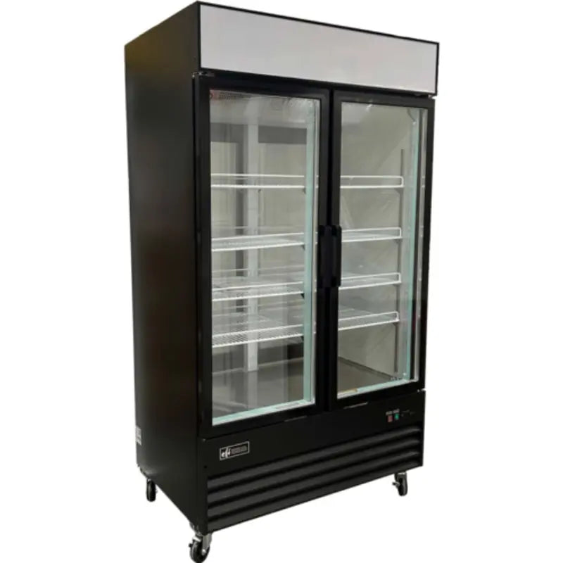 EFI C2P-48GDVCX 48" Pass-Thru Glass 2-Door Commercial Cooler
