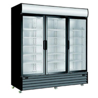 EFI C3-68GD Swing Glass 3-Door Black Commercial Beverage Cooler Refrigerator 68"Toronto Commercial Refrigeration