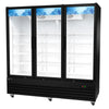 EFI C3-78GDX 78-Inch Commercial Glass Door Black Refrigerated CoolerToronto Commercial Refrigeration