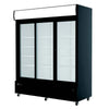 EFI C3S-68GD Sliding Glass 3-Door Black Commercial Cooler MerchandiserToronto Commercial Refrigeration
