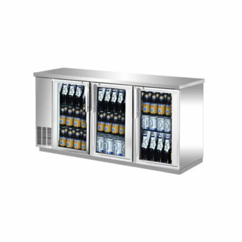 EFI CBBSGD3-72CC Stainless Steel Back Bar Swing Glass Door Cooler