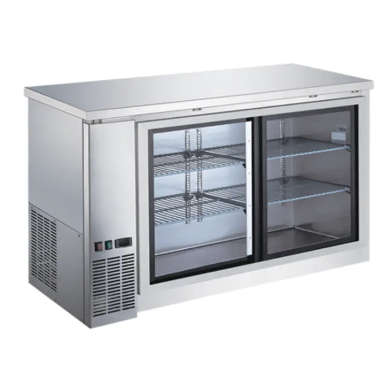 EFI CBBSGDS2-60CC Stainless Steel Sliding Glass Door Back Bar CoolerToronto Commercial Refrigeration