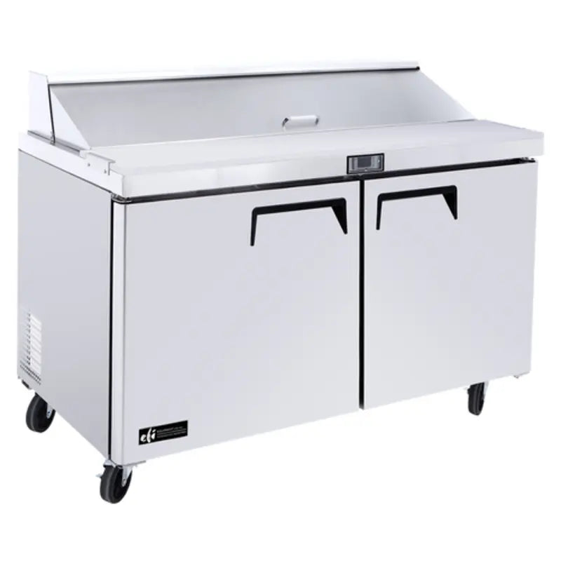 EFI CSDR2-60VC Commercial Stainless Steel Salad Sandwich Prep Table Refrigerator