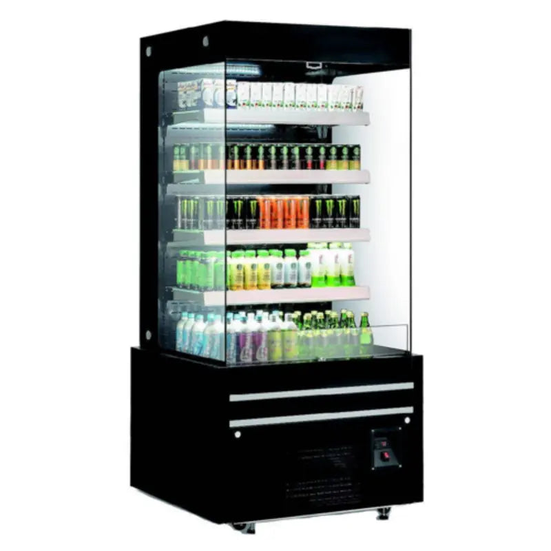EFI Display CGOMB-3680 Commercial Open Air Refrigerated Merchandiser avec lumières DEL, noir