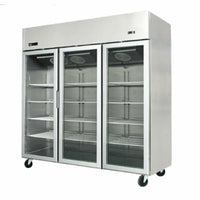 EFI F3-78GDSVC Commercial Top Mount Reach-In Triple Glass Door FreezerToronto Commercial Refrigeration