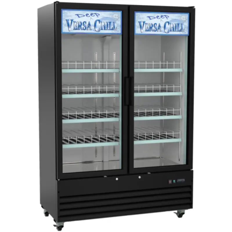 EFI Sales Versa Chill C2Z-54GDVCX Deep Chill Glass 2-Door Black Merchandiser CoolerToronto Commercial Refrigeration
