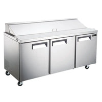 EFI X-LINE 72-inch Refrigerated Salad Sandwich Prep Table Commercial UnitToronto Commercial Refrigeration